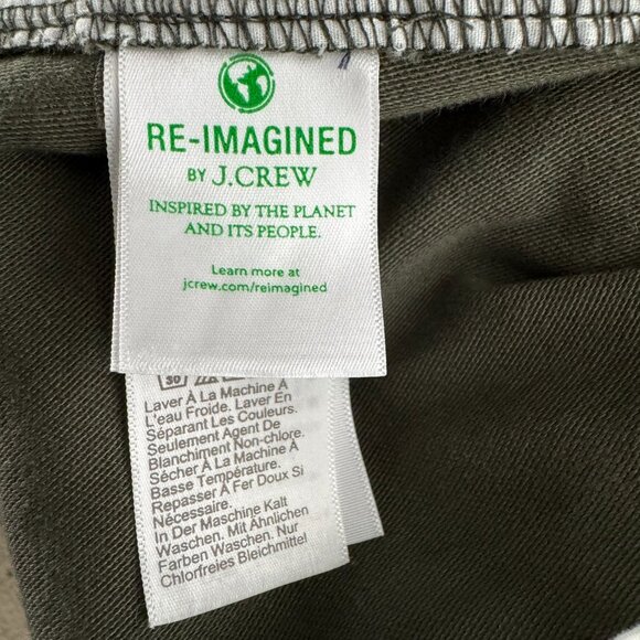 J. Crew Cotton Camp Pant Womens Size 22 Spanish Moss Green NWT PT-2616 - Picture 9 of 11